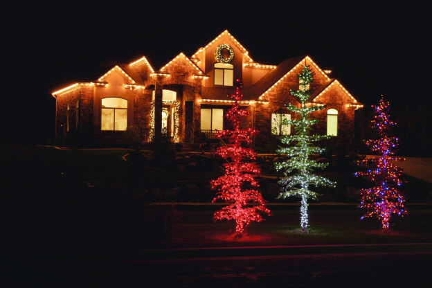 Beautiful Christmas Lights on House