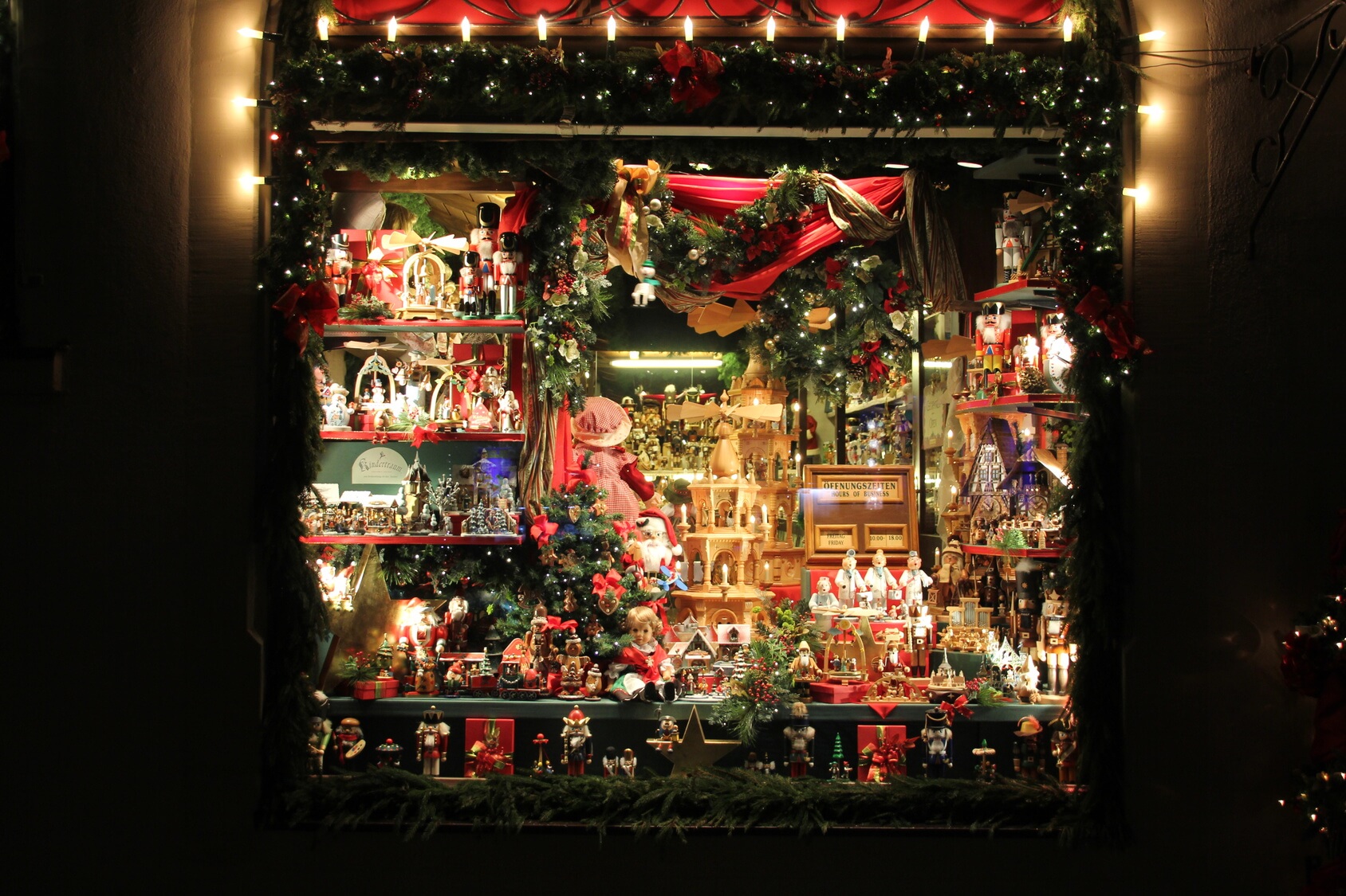 Christmas Lights Store Window